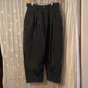 ASOS Pinstripe Barrel jeans